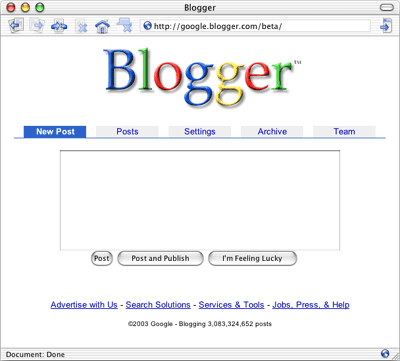 google blog logo. Let#39;s Google!